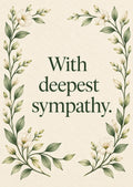 Held in Thought card front: With deepest sympathy.