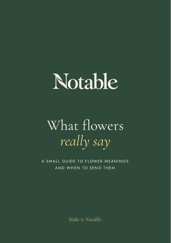 Cover of the Notable flower meanings