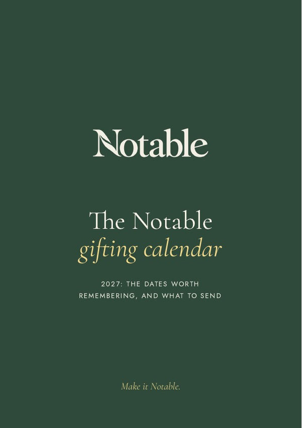 Cover of the Notable gifting calendar