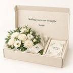 Held in Thought bouquet in its ivory Notable box