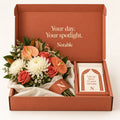 Main Character bouquet in its terracotta Notable box