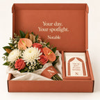Main Character bouquet in its terracotta Notable box