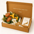 Onward bouquet in its ochre Notable box